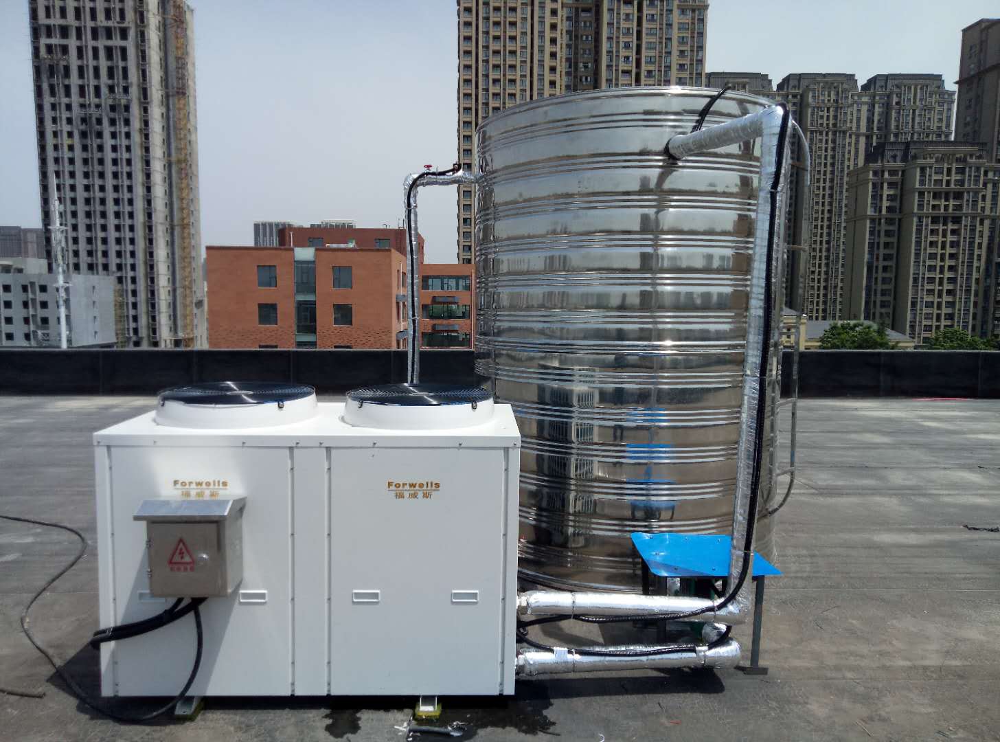河南學(xué)校用空氣能熱水器，四季恒溫